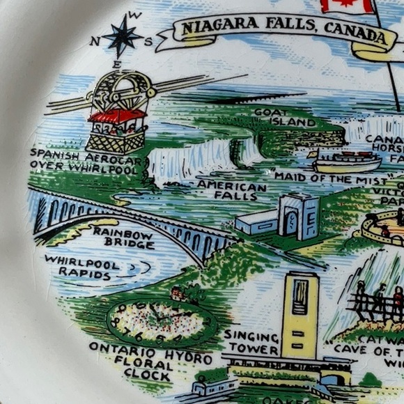 Vintage Niagara Falls Canada Souvenir Trinket Dish - Picture 4 of 9
